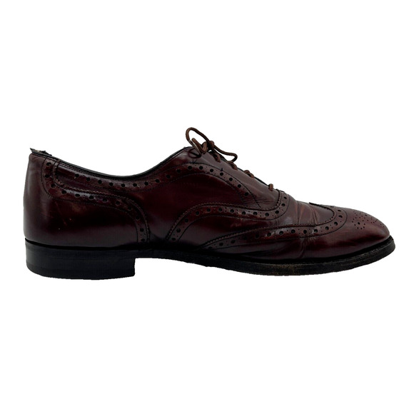 Aristocraft Casual Dress Shoes Fine Burgundy Leather Wingtip  display picture 3